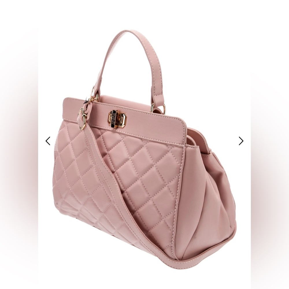 $180 Badgley Mischka Quilted Mini ToteBag - Picture 4 of 5